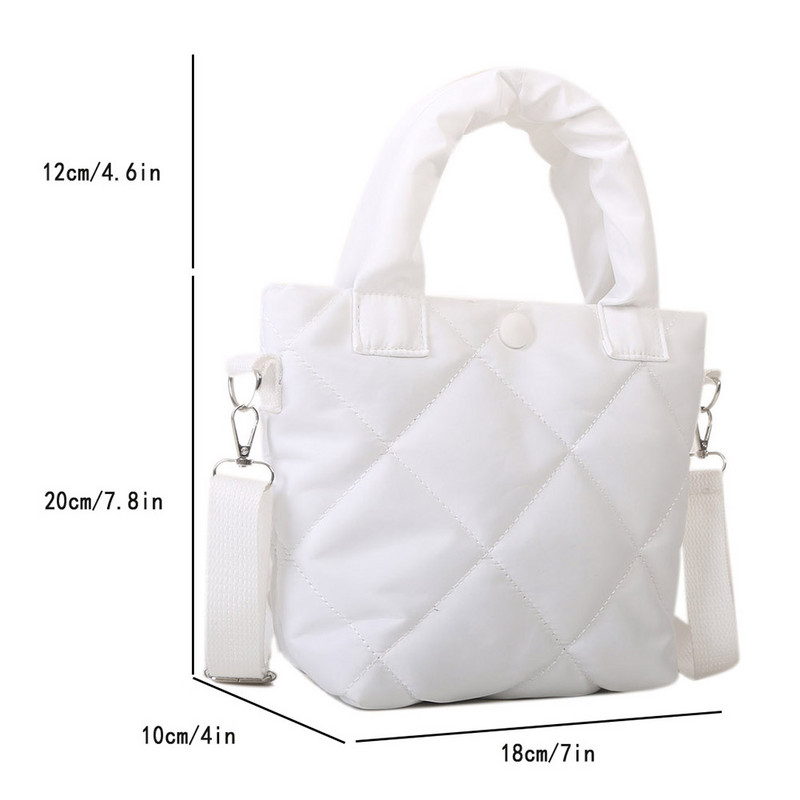 Νέες γυναικείες τσάντες ώμου με επένδυση Oxford Fashion Κέντημα με νήμα ρόμβου Μικρές τσάντες χιαστί για κορίτσια Τσάντες με κορυφαίο χερούλι Τσάντες
