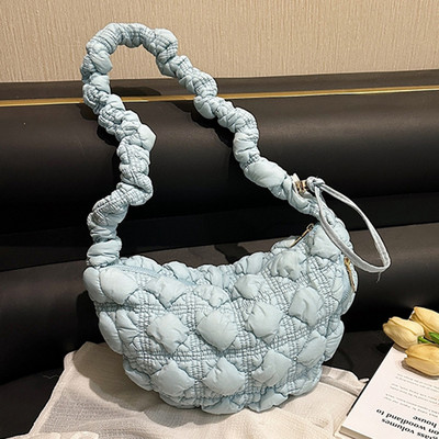 Korejske elegantne plisirane torbe s ručkom za žene Cloud Bags Karirane prošivene torbe za slobodno vrijeme Torba za skitnice Shopping torbe na rame Ženske