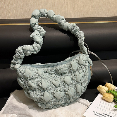 Korejske elegantne plisirane torbe s ručkom za žene Cloud Bags Karirane prošivene torbe za slobodno vrijeme Torba za skitnice Shopping torbe na rame Ženske