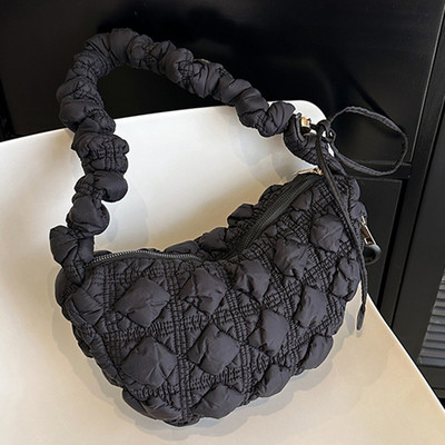 Korejske elegantne plisirane torbe s ručkom za žene Cloud Bags Karirane prošivene torbe za slobodno vrijeme Torba za skitnice Shopping torbe na rame Ženske