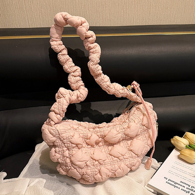 Korejske elegantne plisirane torbe s ručkom za žene Cloud Bags Karirane prošivene torbe za slobodno vrijeme Torba za skitnice Shopping torbe na rame Ženske