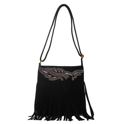 Dámske luxusné semišové kabelky cez rameno Gusure Vintage Tassel Crossbody, malé ručné a kabelkové kabelky, luxusný dizajn, podpazušie, kabelka Hobos