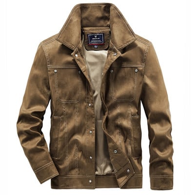 Férfi ruházat Férfi kabát Őszi Retro tömör kabát meleg téli több ujjú vékony zsebek hosszú színes hajtóka őszi kabát dzseki férfi