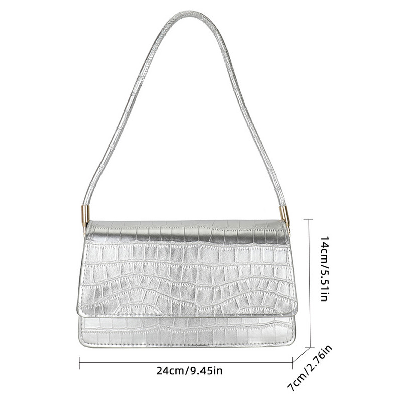 Fashion Exquisite τσάντα αγορών Ρετρό casual γυναικείες τσάντες ώμου Γυναικείες τσάντες με αλυσίδα από δέρμα κροκόδειλου για γυναίκες 2023 Tote