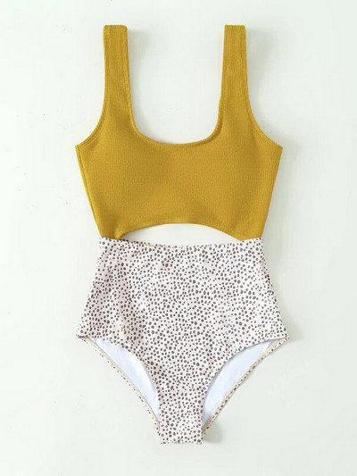 Naiste ujumistrikoo Para Praia Retro, õõnsad, ühes tükis ujumisriided, Bandeau Monokini 2023. aasta ujumisriided, naiste ujumisriided