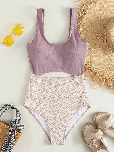 Naiste ujumistrikoo Para Praia Retro, õõnsad, ühes tükis ujumisriided, Bandeau Monokini 2023. aasta ujumisriided, naiste ujumisriided