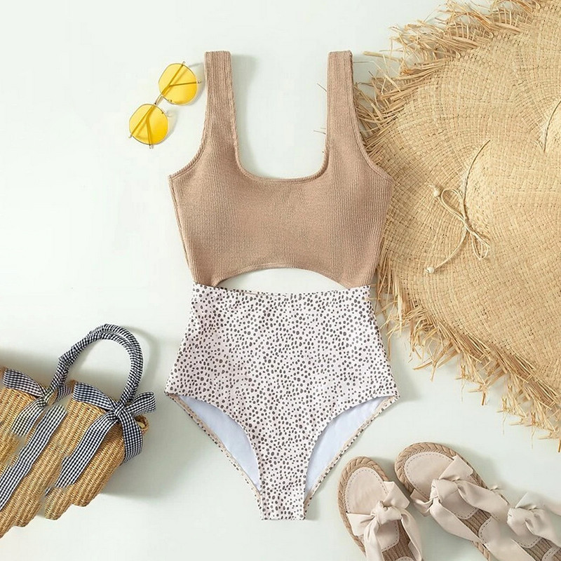 Naiste ujumistrikoo Para Praia Retro, õõnsad, ühes tükis ujumisriided, Bandeau Monokini 2023. aasta ujumisriided, naiste ujumisriided