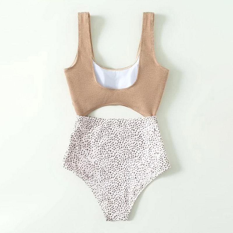 Naiste ujumistrikoo Para Praia Retro, õõnsad, ühes tükis ujumisriided, Bandeau Monokini 2023. aasta ujumisriided, naiste ujumisriided