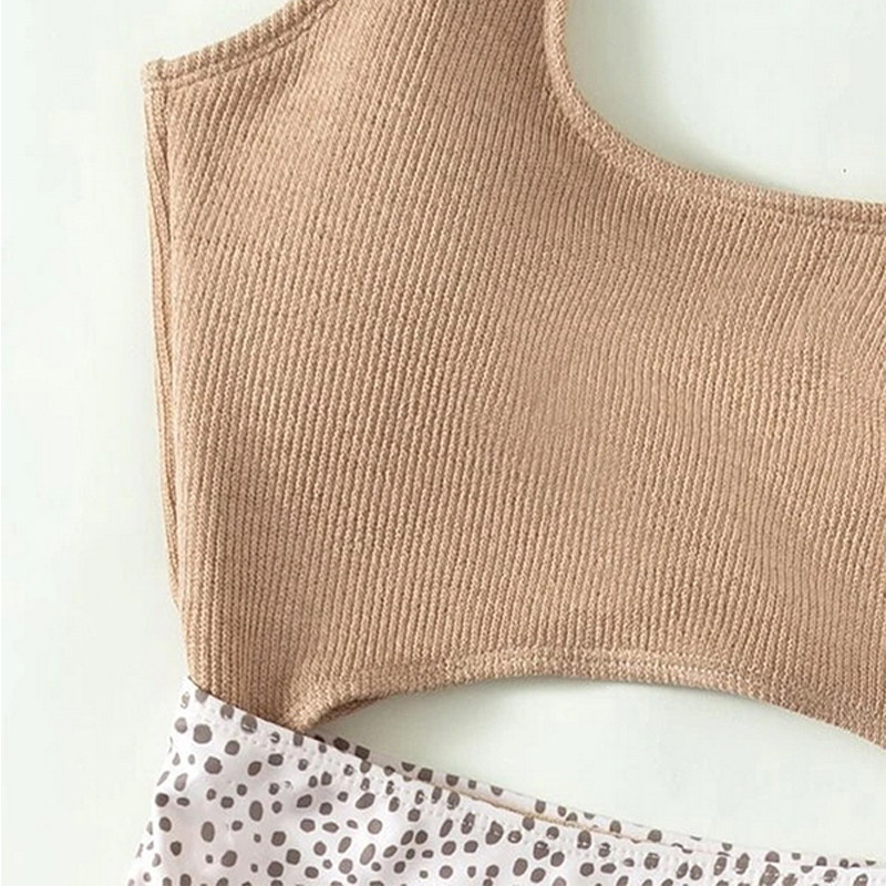 Naiste ujumistrikoo Para Praia Retro, õõnsad, ühes tükis ujumisriided, Bandeau Monokini 2023. aasta ujumisriided, naiste ujumisriided