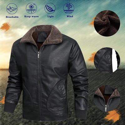 Taskud Meeste fliisist talvepullover Meeste revääriga Nahast Oversize kapuutsid Joped Välismantel Välisrõivastele Teismelistele