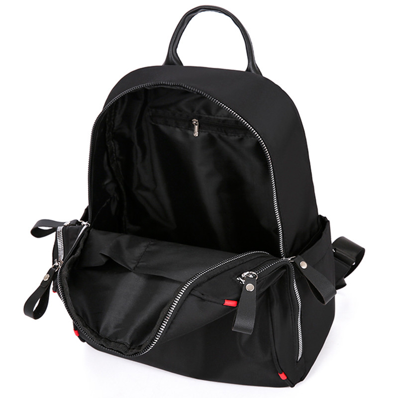 Νέα αδιάβροχη νάιλον γυναικεία τσάντα πλάτης Γυναικεία τσάντα ταξιδιού Σχολική τσάντα για έφηβες μονόχρωμη τσάντα βιβλίου Mochila