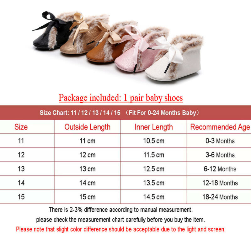 0-24 εκατ. Μόδα για νήπια παιδικά παπούτσια για αγόρι κορίτσι Lamb Prewalker Trainers Ζεστές μπότες Lace Up Bow Solid Baby shoes