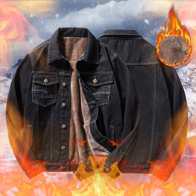 Talvejoped meestele Jope Voodriga meeste revääriga mantlid Sügisretro tihendusjope pikkade talvevarrukatega tööriistade jope