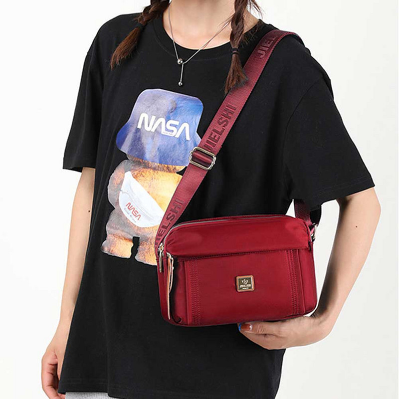 Női futártáska nejlon alkalmi kézitáskák nagy kapacitású, kopásálló divatos, egyszínű, napi bevásárlási pénztárcák