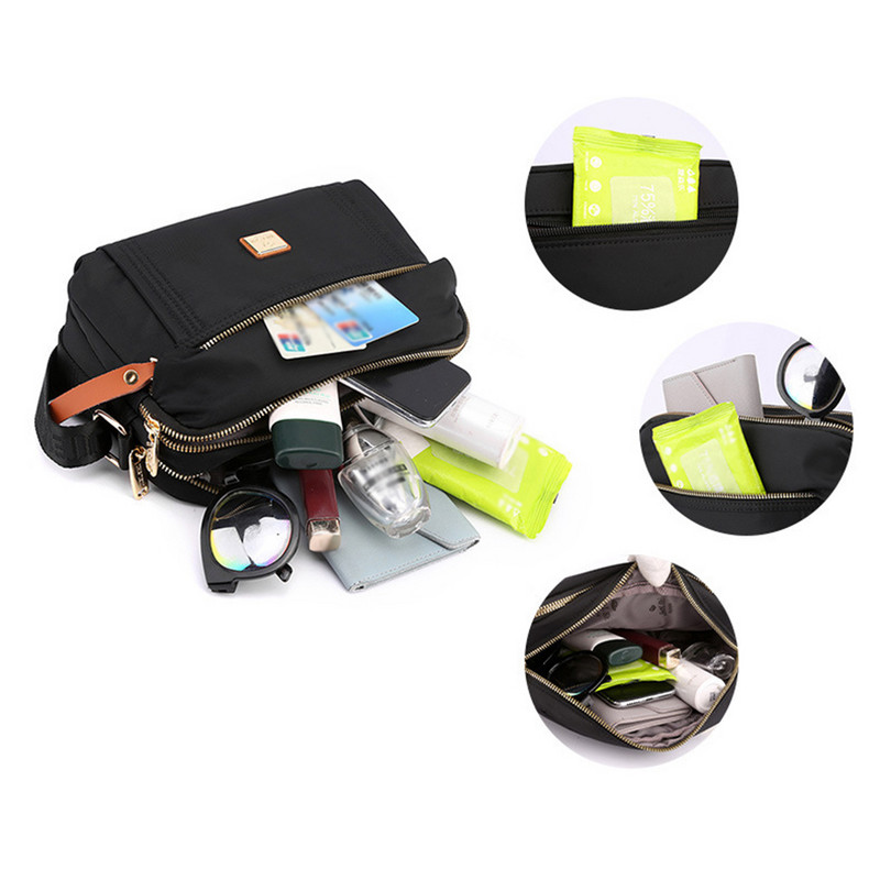 Női futártáska nejlon alkalmi kézitáskák nagy kapacitású, kopásálló divatos, egyszínű, napi bevásárlási pénztárcák