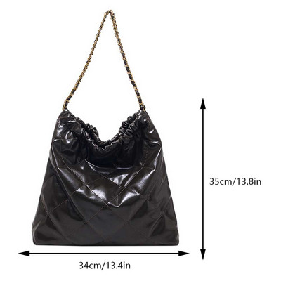 Geantă laterală moale de umăr pentru femei 2023 Trend Fashion Design Lanț cu fermoar mare Pânză de mână Genți de mână cu captuseală Genți de mână Poșetă