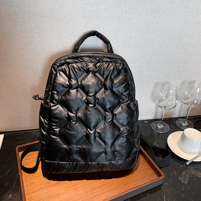 Rucsac ultraușor de iarnă, cu spațiu cald în jos, rucsac pentru școală, genți pentru fete, genți de călătorie ușoare din bumbac, la modă