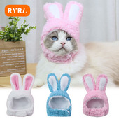 Καλύμματα κεφαλής γάτας Χαριτωμένο κατοικίδιο σκύλος κατοικίδιο σκύλος γάτα Καπέλα κουνελιού αυτιά για γάτες Παιδικά λαγουδάκια Cosplay στηρίγματα Bunny Ears Αξεσουάρ κεφαλής για κατοικίδια ζώα