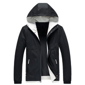 Jachete de iarnă pentru bărbați Rochie Jachete pentru bărbați Jachetă sport pentru bărbați Jachetă largi zilnică, color-blocate, Jachete culturale cu glugă, la modă