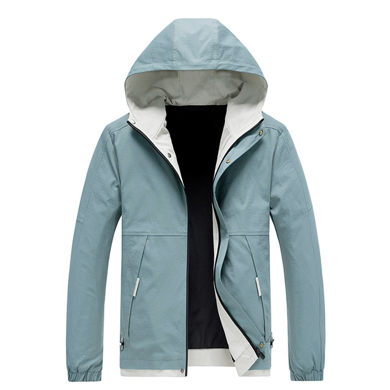 Jachete de iarnă pentru bărbați Rochie Jachete pentru bărbați Jachetă sport pentru bărbați Jachetă largi zilnică, color-blocate, Jachete culturale cu glugă, la modă