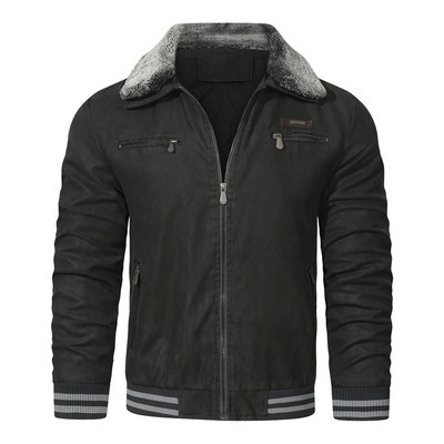 Πουλόβερ ανδρικών ενδυμάτων Ανδρικό μπουφάν Χειμερινό μπουφάν με κλίση γιακά με φερμουάρ πέτο όρθιο με μπουφάν γιακά ανδρικά για μπουφάν Puffy