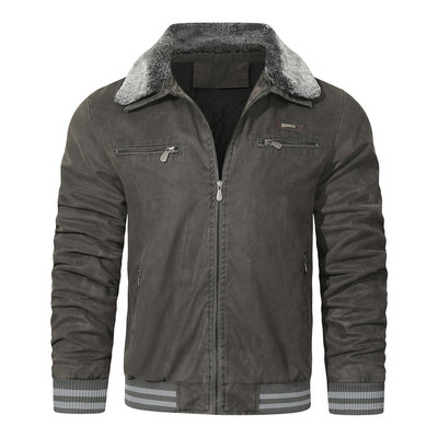 Πουλόβερ ανδρικών ενδυμάτων Ανδρικό μπουφάν Χειμερινό μπουφάν με κλίση γιακά με φερμουάρ πέτο όρθιο με μπουφάν γιακά ανδρικά για μπουφάν Puffy