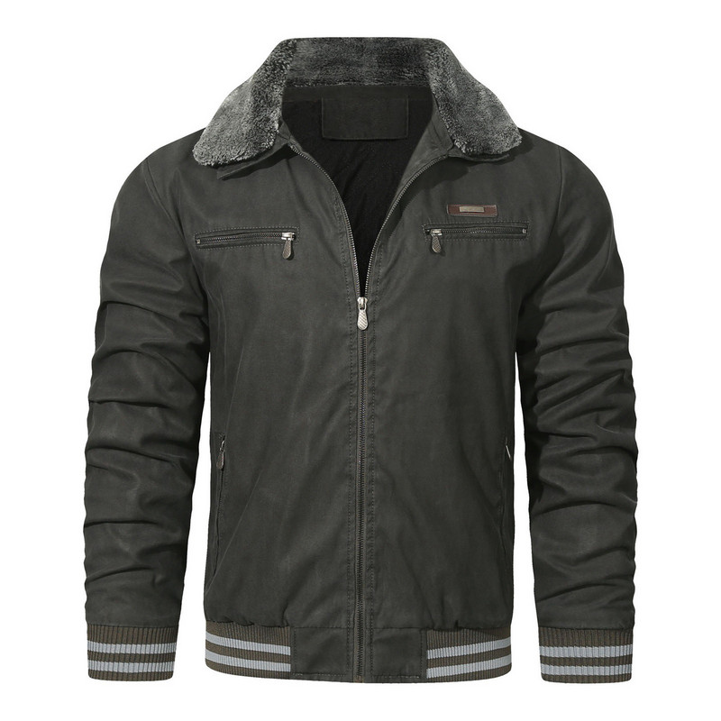 Πουλόβερ ανδρικών ενδυμάτων Ανδρικό μπουφάν Χειμερινό μπουφάν με κλίση γιακά με φερμουάρ πέτο όρθιο με μπουφάν γιακά ανδρικά για μπουφάν Puffy