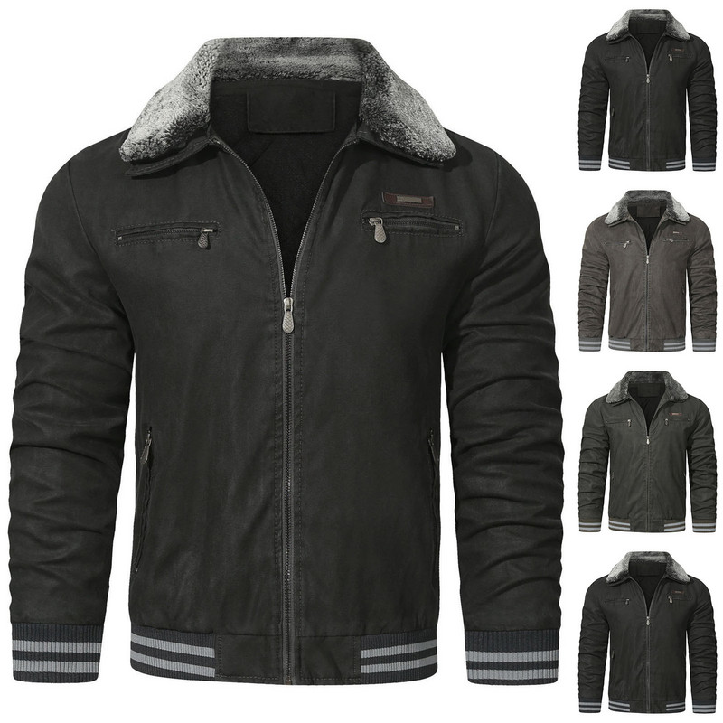 Πουλόβερ ανδρικών ενδυμάτων Ανδρικό μπουφάν Χειμερινό μπουφάν με κλίση γιακά με φερμουάρ πέτο όρθιο με μπουφάν γιακά ανδρικά για μπουφάν Puffy