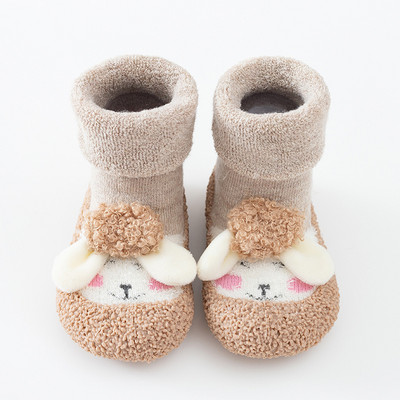 Κινούμενα σχέδια Παιδική μαλακή σόλα από καουτσούκ Παπούτσια για μωρά για αγόρια Πρώτα παπούτσια Βρεφικά πλεκτά μποτάκια Αντιολισθητικά για κορίτσια Περιπατητές νήπιο πρώτος περιπατητής