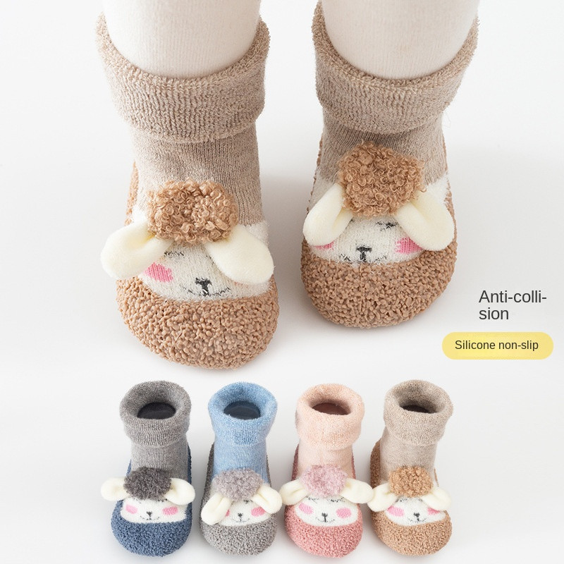 Κινούμενα σχέδια Παιδική μαλακή σόλα από καουτσούκ Παπούτσια για μωρά για αγόρια Πρώτα παπούτσια Βρεφικά πλεκτά μποτάκια Αντιολισθητικά για κορίτσια Περιπατητές νήπιο πρώτος περιπατητής