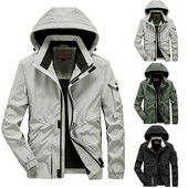 Meeste riided poisid Talvine Meeste Sügisjope Mantel Kapuuts Meeste Multi Keskvedru Pikkused Taskud Jope Eemaldatav Suur Kõrge Tõmblukk