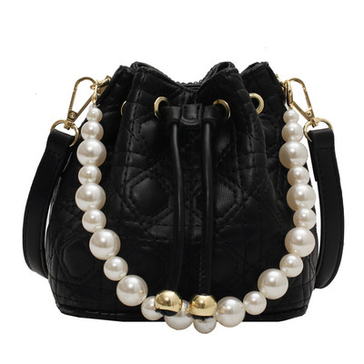 Geantă cu găleată de modă pentru femei Geantă Crossbody Genți de umăr din piele Genți de mână cu perle Geantă cu mâner de designer Tote Causal Geantă Shopper Nou