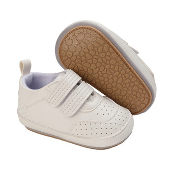 Citgeett Φθινόπωρο νήπιο αγόρι για κορίτσια PU πάνινα παπούτσια casual μονόχρωμα χαριτωμένα παπούτσια για περπάτημα που αναπνέουν