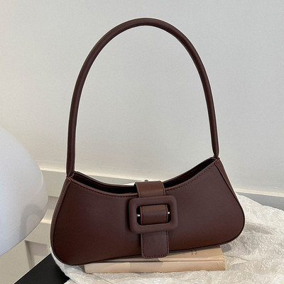 Μόδα γυναικεία τσάντα μασχάλης Φερμουάρ Y2K Κομψή τσάντα ώμου PU μονόχρωμη Απλές καθημερινές αγορές Φορητές τσάντες τσάντας για ταξίδια