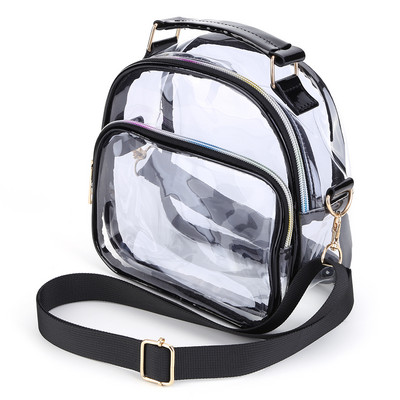 Genți de mână transparente din PVC pentru femei, omologate pentru stadion, geantă transparentă pentru femei, geantă crossbody impermeabilă la modă pentru femei 2023