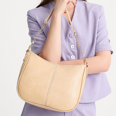 Γυναικεία Vintage τσάντα χιαστί με ρυθμιζόμενο λουράκι Μοντέρνα τσάντα χιαστί Ευέλικτη δερμάτινη PU μεγάλης χωρητικότητας Fashion Τσάντα Commuting