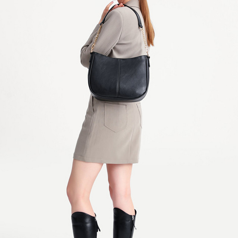 Γυναικεία Vintage τσάντα χιαστί με ρυθμιζόμενο λουράκι Μοντέρνα τσάντα χιαστί Ευέλικτη δερμάτινη PU μεγάλης χωρητικότητας Fashion Τσάντα Commuting