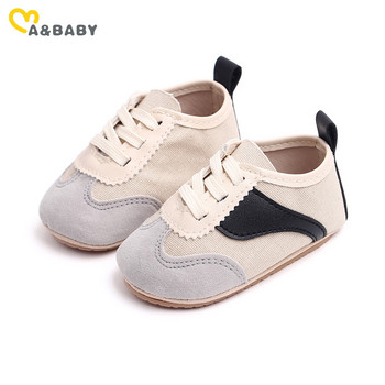 ma&baby 0-18M Νεογέννητα Βρέφη Αγόρια Κοριτσίστικα Παπούτσια Καμβά Αντιολισθητικά Εσωτερικά Υπαίθρια Βρέφη για νήπια Casual Shoes First Walkers