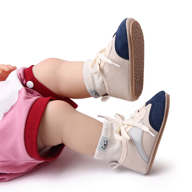 ma&baby 0-18M Nou-născuți, băieți, fete, pantofi de pânză, anti-alunecare, pentru interior, în aer liber, sugari, copii mici, pantofi casual, primii plimbări