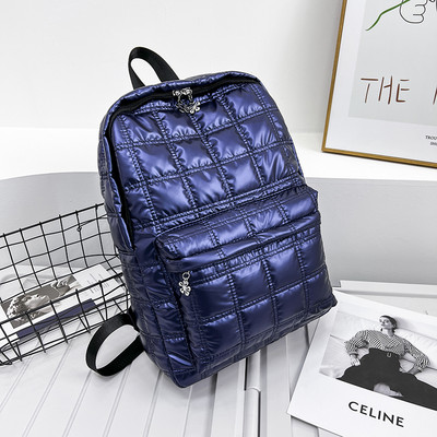 Talvine tepitud ruuduline naiste seljakott, kerge ruumikas, vabaaja naiste seljakotid naistele teismeliste tüdrukute kooli seljakotid