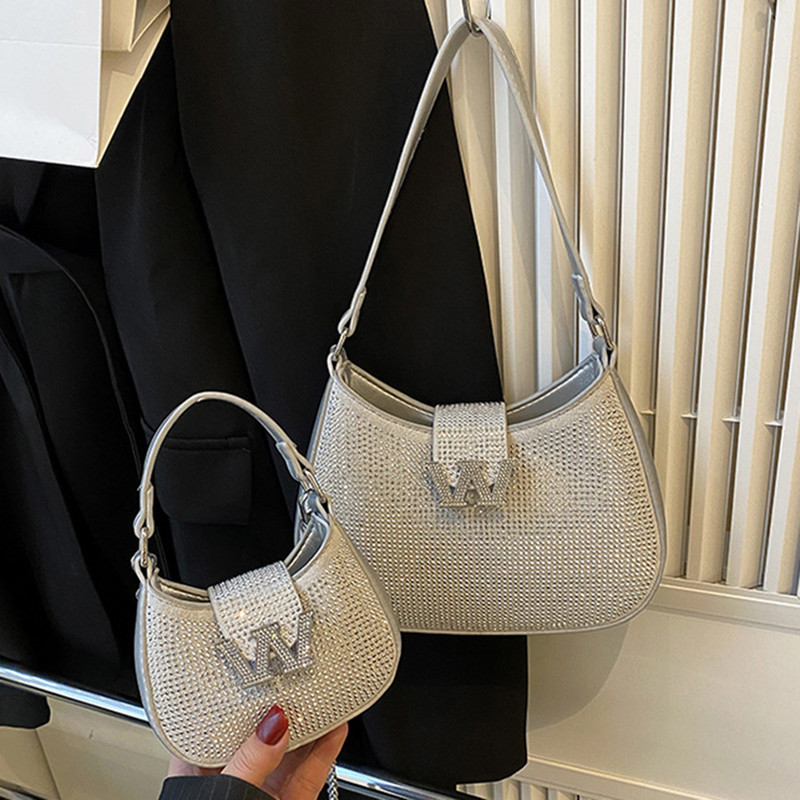 2023 Νέες τσάντες για γυναίκες Σχεδιαστής πολυτελής μίνι τσάντα ώμου από στρας Βραδινό πορτοφόλι τσαντάκι με αλυσίδα Clutch τσάντες τσάντες χειρός