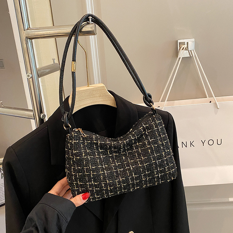 Moterų žiemos pečių krepšys užtrauktuku Nešiojamasis krepšys Mada Kasdienis rankinė Crossbody Bag