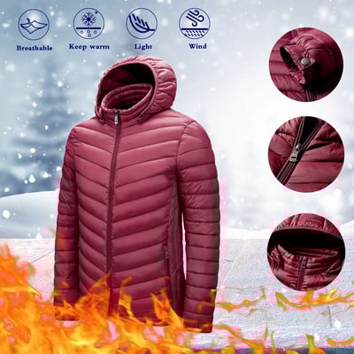 Meeste riided Sügis Meeste Talvine Meeste Eemaldatav Mantel Vabaaja Jope Tõmblukuga mantlid Kerge kapuutsiga tasku talvemütsiga meeste jaoks