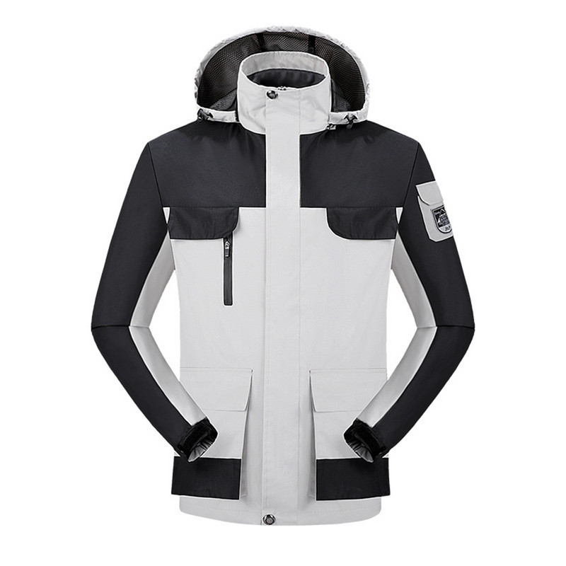 Ταξιδιωτικό Ανδρικό Μπουφάν Ποδηλασία Αθλητικά Χειμερινό Fleece Μπουφάν ορειβασίας εξωτερικού χώρου Ανδρικά Εργαλεία με κουκούλα Ρούχα Μεγάλα