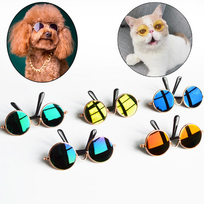 Armas Vintage Round Puppy Cat Päikeseprillid Ilusad Prillid Lemmikloomadele Kassidele Gotas mascotas Aksessuaarid Koer Sfinks Katten Tooted