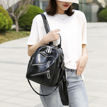 Модна дамска раница Дизайнерска туристическа раница от изкуствена кожа Ежедневна чанта за рамо Висококачествени училищни чанти за тийнейджъри Момичета Sac