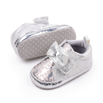 Παπούτσια για νεογέννητα μωρά για κορίτσια Γυαλιστερό φιόγκο Χαριτωμένα παιδικά παπούτσια για βρέφη Μαλακή σόλα αναπνεύσιμη βρεφική πριγκίπισσα παπούτσια για κορίτσια Zapatos Para Bebe