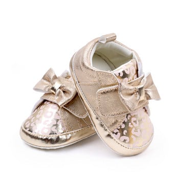 Παπούτσια για νεογέννητα μωρά για κορίτσια Γυαλιστερό φιόγκο Χαριτωμένα παιδικά παπούτσια για βρέφη Μαλακή σόλα αναπνεύσιμη βρεφική πριγκίπισσα παπούτσια για κορίτσια Zapatos Para Bebe