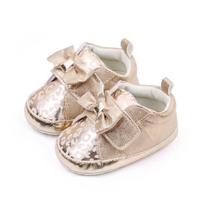 Tüdrukute vastsündinud beebijalatsid Läikivad vibu Armsad väikelaste kingad Pehme tallaga hingavad beebiprintsessi kingad Tüdrukutele Zapatos Para Bebe