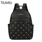 Fashion Rivet Designer Backpacks Γυναικείες πολυλειτουργικές αντικλεπτικές τσάντες ώμου Teen girls Μικρές σχολικές τσάντες Mochila 2023 Νέο
